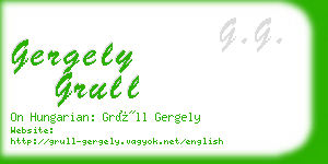 gergely grull business card